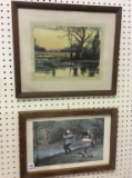 Lot of 2 Framed Pieces Including