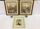 Lot of 4 Including 2 Framed Peter Henderson &