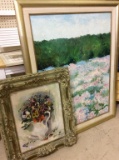 Lot of 2 Framed Pieces Including