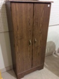 Contemp. Two Door Wood Cabinet