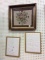 Lot of 3 Framed Needlework Pieces