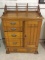 Unusal Ornate Antique Cabinet w/ Swing Out