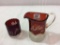 Lot of 2 Red Ruby Flash Pieces