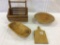 Lot of4  Including 2 Sm. Wood Bowls,