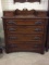 Walnut 4 Drawer Dresser w/ Hanky Boxes