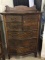 Antique Bent Front Chest of Drawers