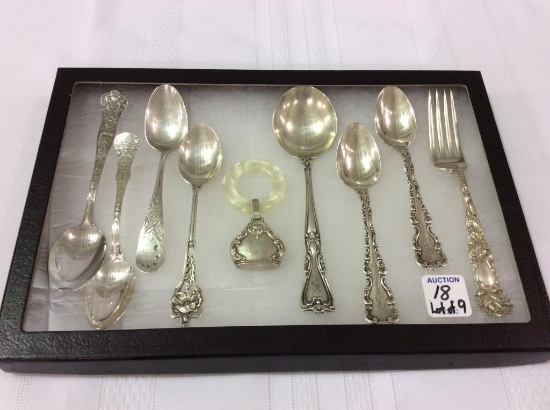 Lot of 9 Sterling Silver Pieces Including