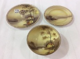 Lot of 3 Hand Painted Noritake Pieces