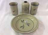 Lot of 4 Contemp. Redwing Stoneware Comm.