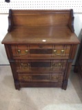 Sm. Walnut Three Drawer Commode Style