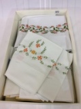 Group of 6 Embroidered Pillowcases &