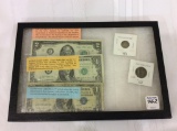 Group w/ Paper Money & Coins Including