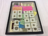 Group of Coins & Foreign Paper Money Including