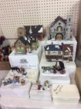 Lg. Group of Dept. 56 Heritage Village Collection