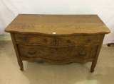 Oak Bentfront Princess Style Dresser