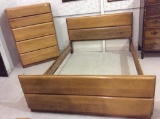 Two Piece Wood Bedroom Set Including