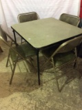 Card Table & 4 Chairs