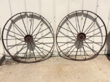 Pair of Old Iron Wheels