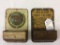 Lot of 2 Tin Wall Hanging Adv. Match Holders