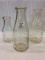 Lot of 3 Milk Bottles Including 2-One Quart-