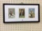 Three Section Framed Indian Postcards