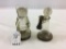 Lot of 2 Glass Candy Containers Including