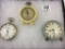 Lot of 3 Clocks/Pocket Watches Including