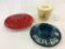 Lot of 3 Including 2-Lg. Adv. Ashtrays-