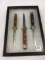 Lot of 3 Push Button Knives Including 2 Italian
