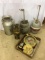 Group w/ 2-Aluminum Beer Kegs w/ Spigots-Marked