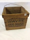 Lg. Wood Egg Carrying Crate Marked