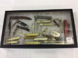 Lot of Approx. 23 Various Folding Knives