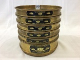 Brass 6 Stacking USA Standard Testing Sieves