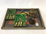 Group Including Vintage Tray w/ Oriental Litho,