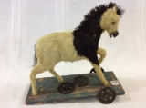 Vintage Horse Hair Pull Toy Horse