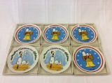 Lot of 6 Charles Schultz Collector Plates by