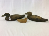Lot of 3 Wood Duck Decoys