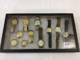 Collection of 11 Various Men's Wrist Watches