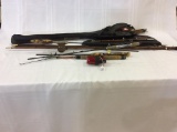 Group of Various Fishing Rods & Poles