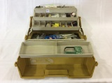 Plano Fishing Tackle Box w/ Various Fishing