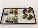 Group of 10 Vintage Turkey & Pilgrim Candles