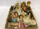 Collection of 13 Various Vintage Dolls Including