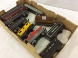 Lot of 9 Mostly Marx Tin Train Cars (O gauge)