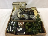 Box of Various Railroad Accessories & Parts