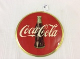 Round Coca Cola Button Sign-9 Inches in