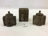 Lot of 3 Iron/Metal Building & Safe Banks