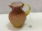 Sm. Art Glass Hobnail Pitcher