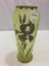 Beautiful Mt. Joye Iris Floral Painted Vase