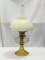 Aladdin Kerosene Lamp w/ White Shade &