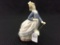 Lladro 1985 Girl w/ Umbrella Figurine